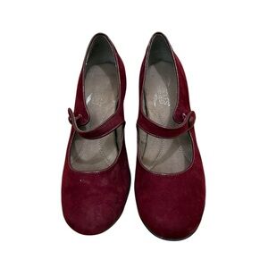 AEROSOLES Burgundy Mary Jane Flats